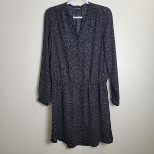 Hilary Radley Y2k Retro White Dots‎ V neck Dress M